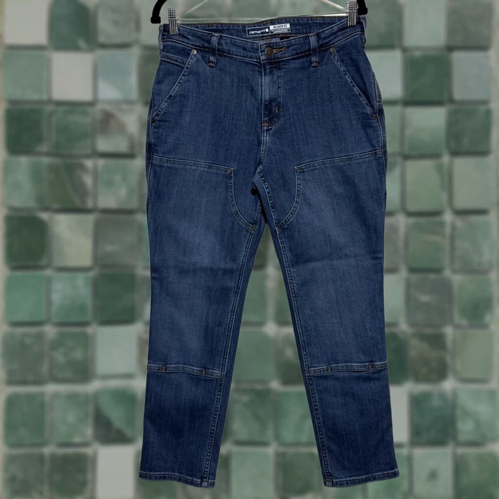Carhartt VINTAGE Carhartt Rugged Flex® Relaxed Fit Double-Front Jeans Womens Size 8 Short NWT Size 30" / US 8 / IT 44 - 1 Thumbnail