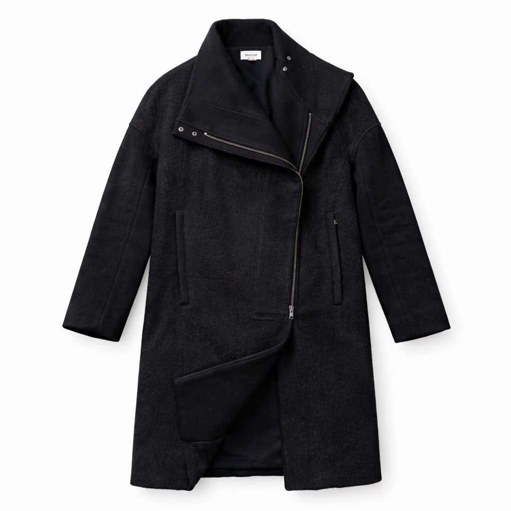 Helmut Lang HELMUT LANG Alpaca Coat Pea Jacket Double Breasted 90s Size US S / EU 44-46 / 1 - 1 Thumbnail