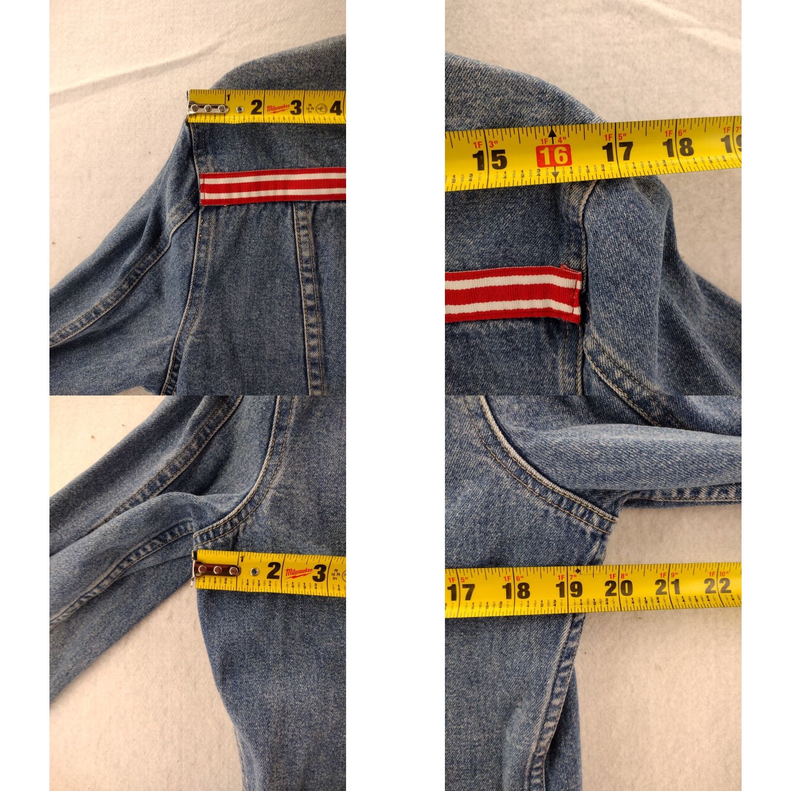 Tommy Hilfiger VTG Tommy Hilfiger Denim Jacket Girls XL Embroidered Collar Denim Jacket Girls XL Embroidered Collar Size XL / US 12-14 / IT 48-50 - 8 Thumbnail