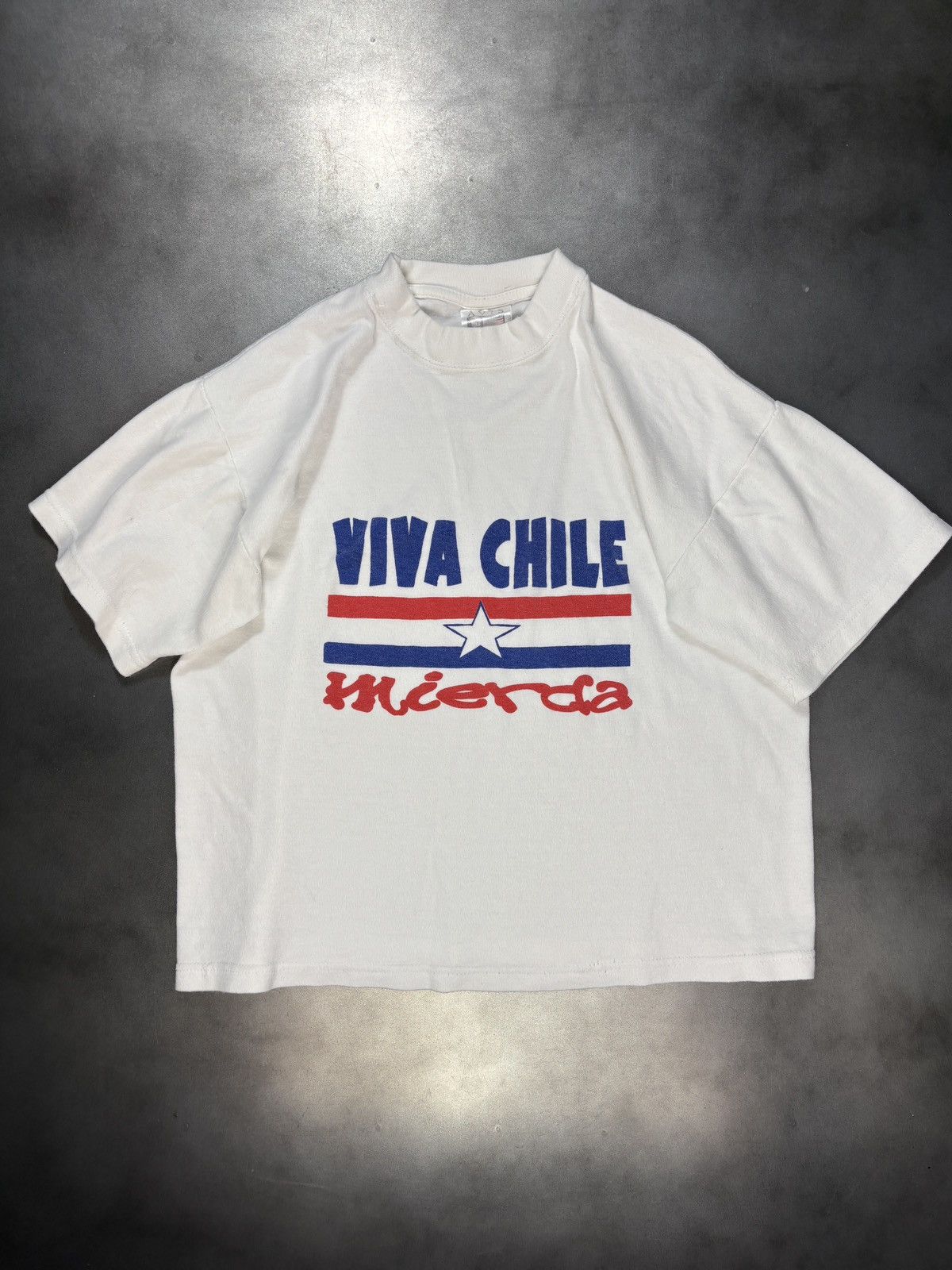 Vintage 1980s Vive Chile Muerde! Vintage Political Protest Allende Size US S / EU 44-46 / 1 - 8 Thumbnail