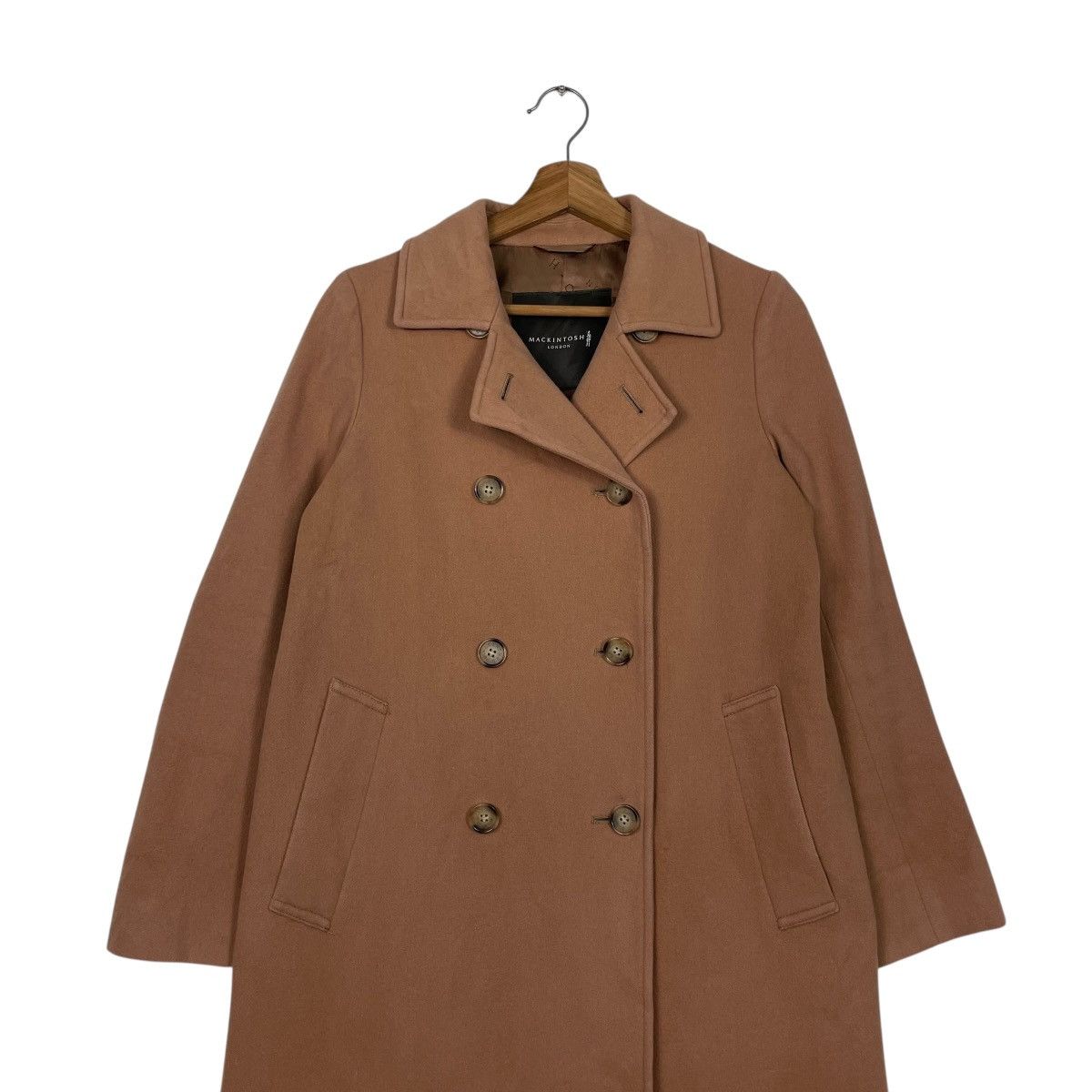 Mackintosh Mackintosh London Double Breasted Wool Brown Coat Size S / US 4 / IT 40 - 3 Thumbnail