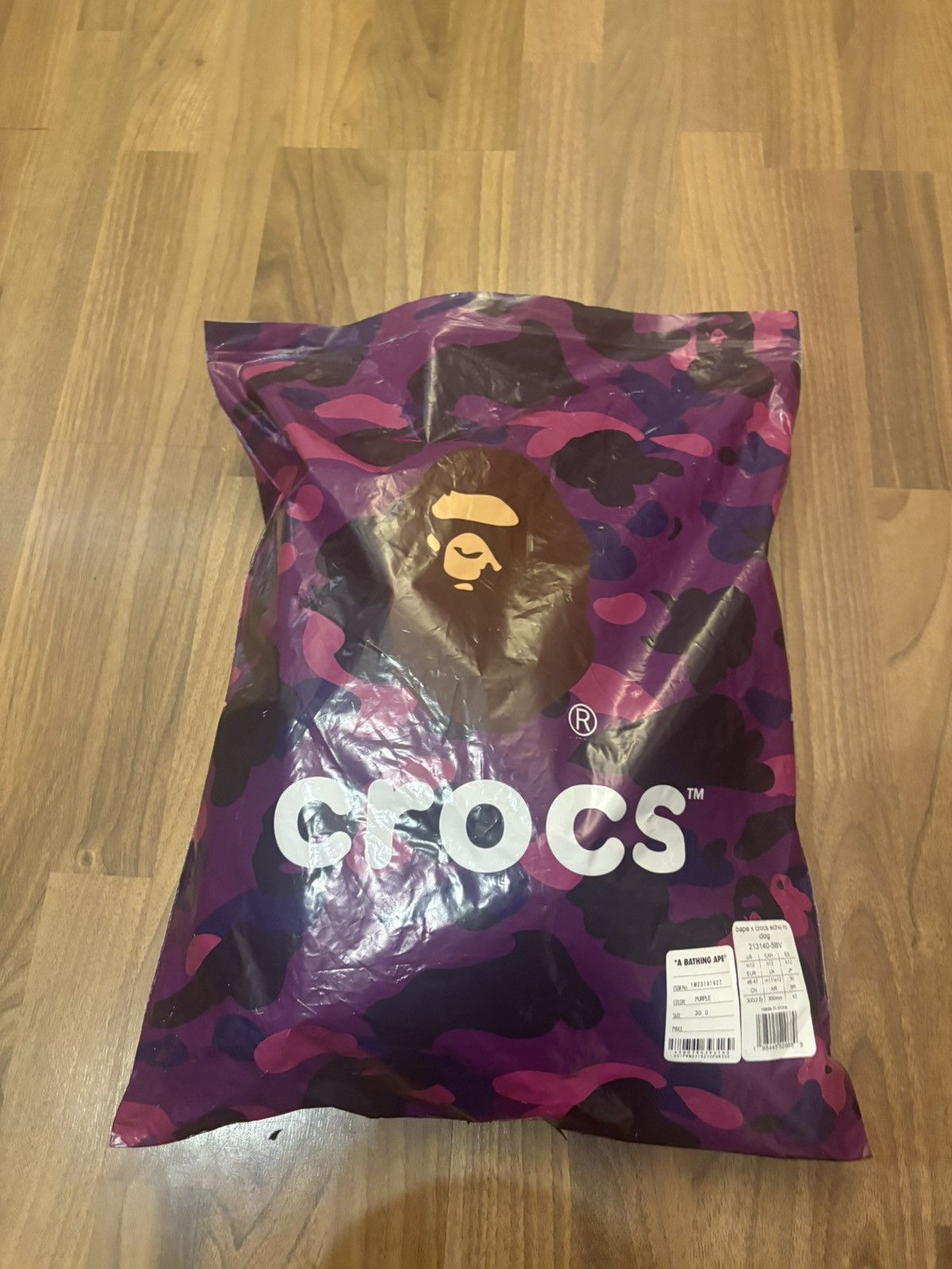 Bape × Crocs BAPE x Crocs Echo RO Clog "Purple Camo" (BNIB) UK 11 Size US 12 / EU 45 - 5 Thumbnail