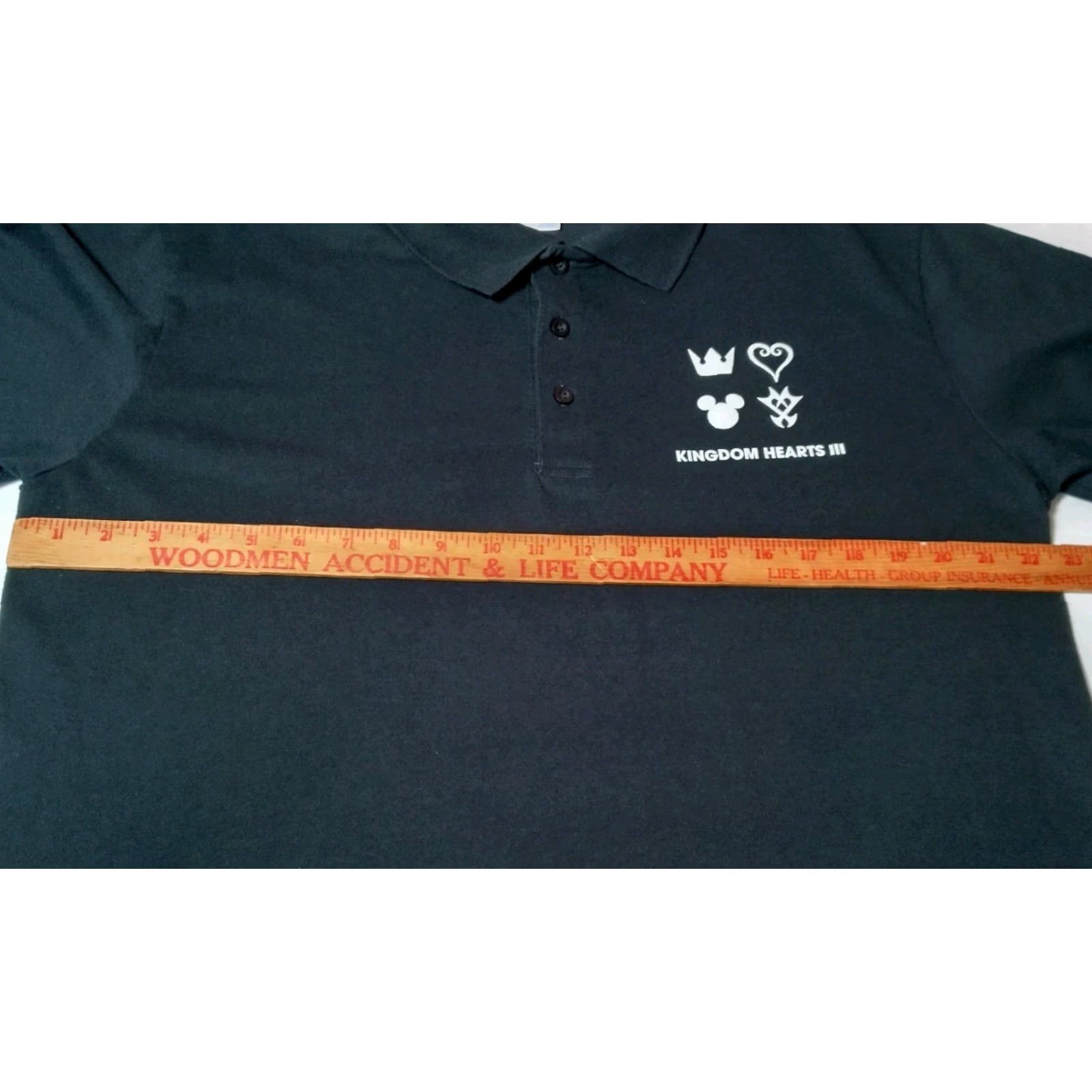 Port & Company VINTAGE Disney Pixar Kingdom Hearts III Polo Shirt Men XL Black Gaming Video Game Casual Size US XL / EU 56 / 4 - 7 Thumbnail