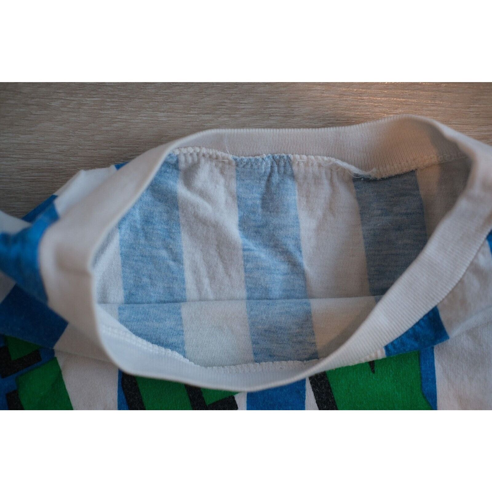 Other Vintage Disney Mickey Mouse Striped T-Shirt 2XL Blue RARE Size US XXL / EU 58 / 5 - 4 Thumbnail
