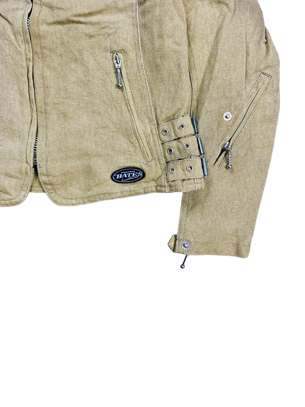 20471120 2000s Bates - Multizip Biker canvas Jacket Size US M / EU 48-50 / 2 - 4 Thumbnail