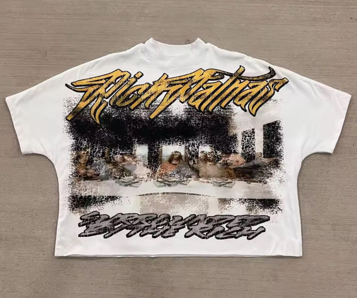 Other Streetwear Retro Dinner Classic Graphic White T-Shirt Size US XL / EU 56 / 4 - 1 Thumbnail