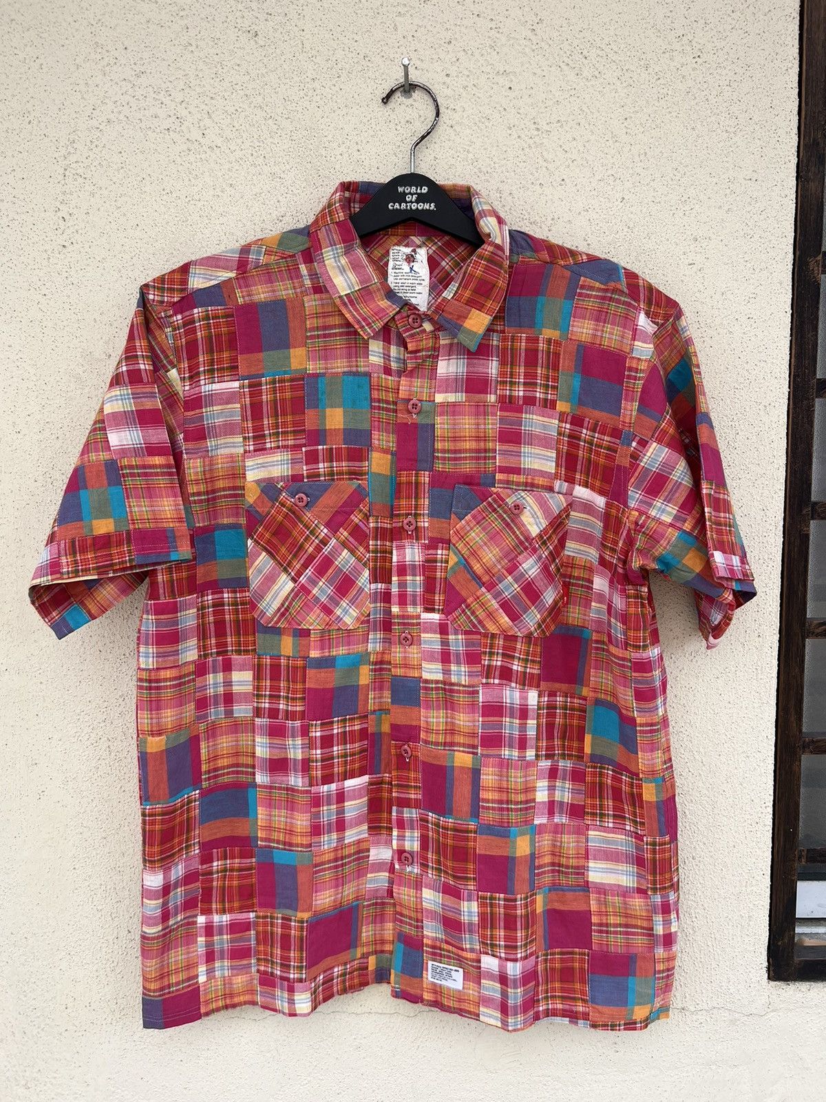 Japanese Brand × Wtaps WTAPS Japan Multicolor Patchwork Button Shirt Size US XL / EU 56 / 4 - 1 Thumbnail