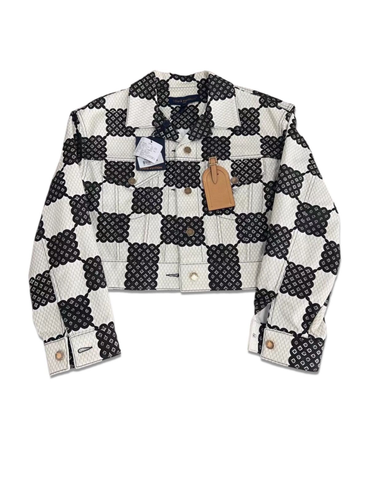 Louis Vuitton Louis Vuitton Women’s Bubble Damier Trucker Jacket Cotton Size XS / US 0-2 / IT 36-38 - 1 Thumbnail