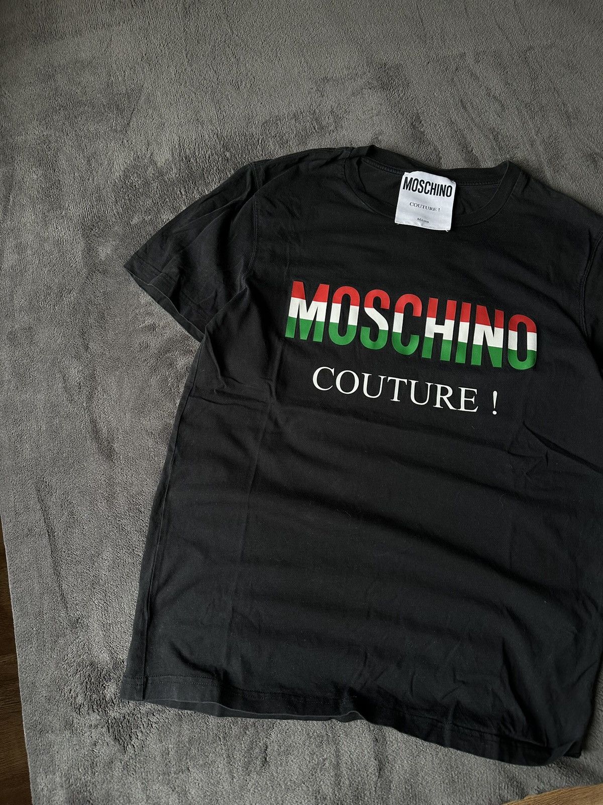 Moschino Moschino Couture! Italian Colors Tee in Black Size US M / EU 48-50 / 2 - 2 Thumbnail