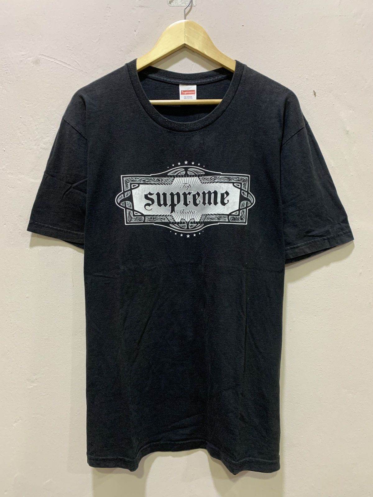 Supreme Supreme SS22 Top Shotta Tee- Black -L Size US L / EU 52-54 / 3 - 1 Thumbnail