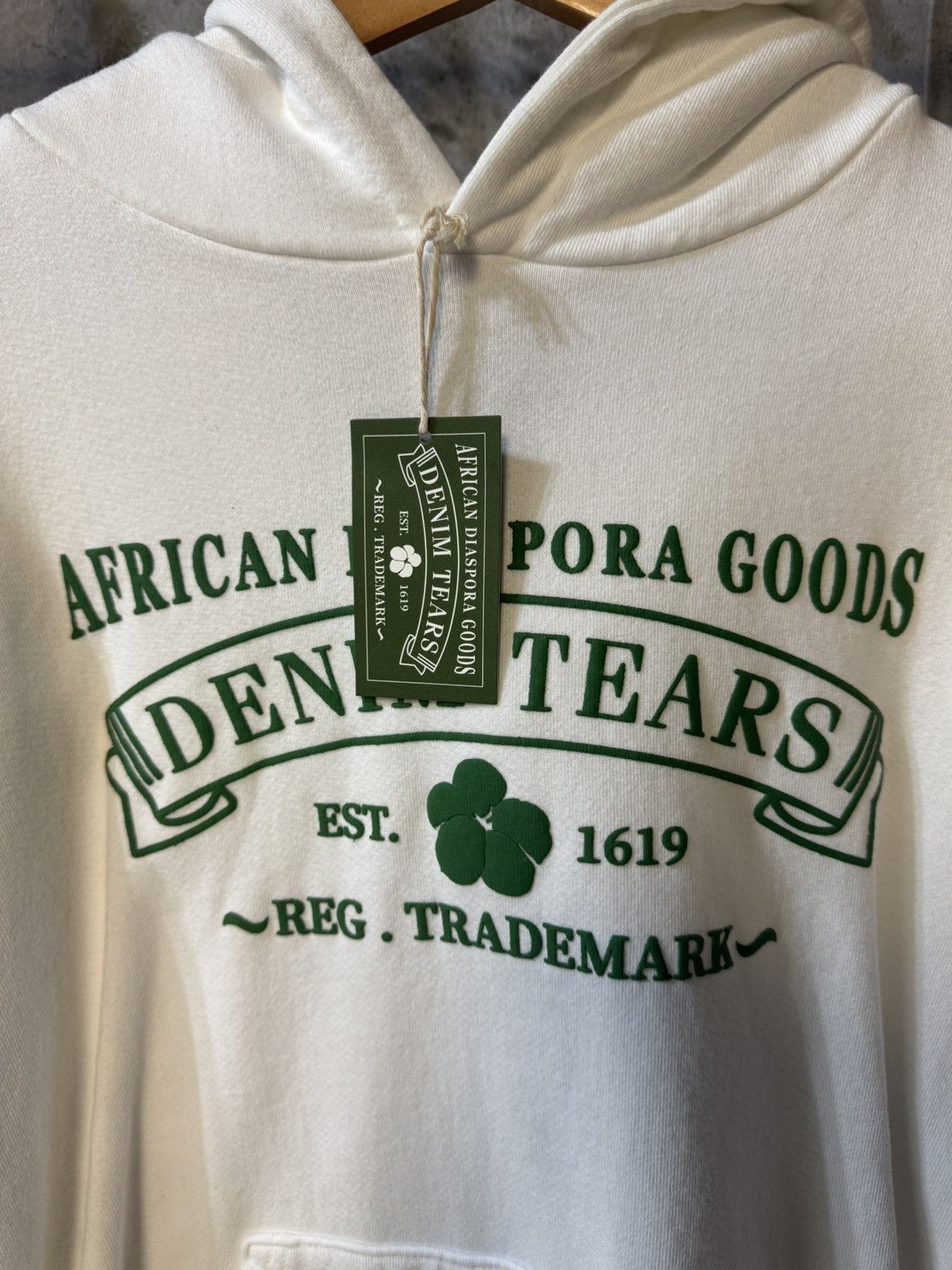 DENIM TEARS Denim Tears ADG Hoodie White Size US XL / EU 56 / 4 - 2 Thumbnail