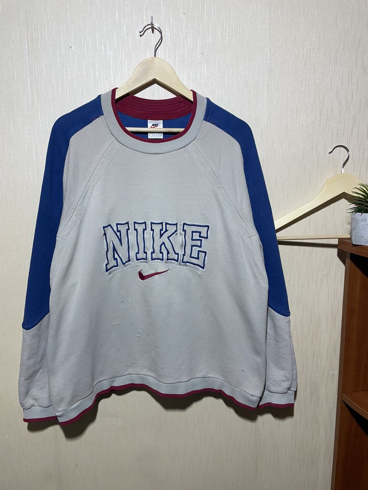 Nike × Vintage Nike vintage y2k sweatshirt 90s Size US L / EU 52-54 / 3 - 1 Thumbnail