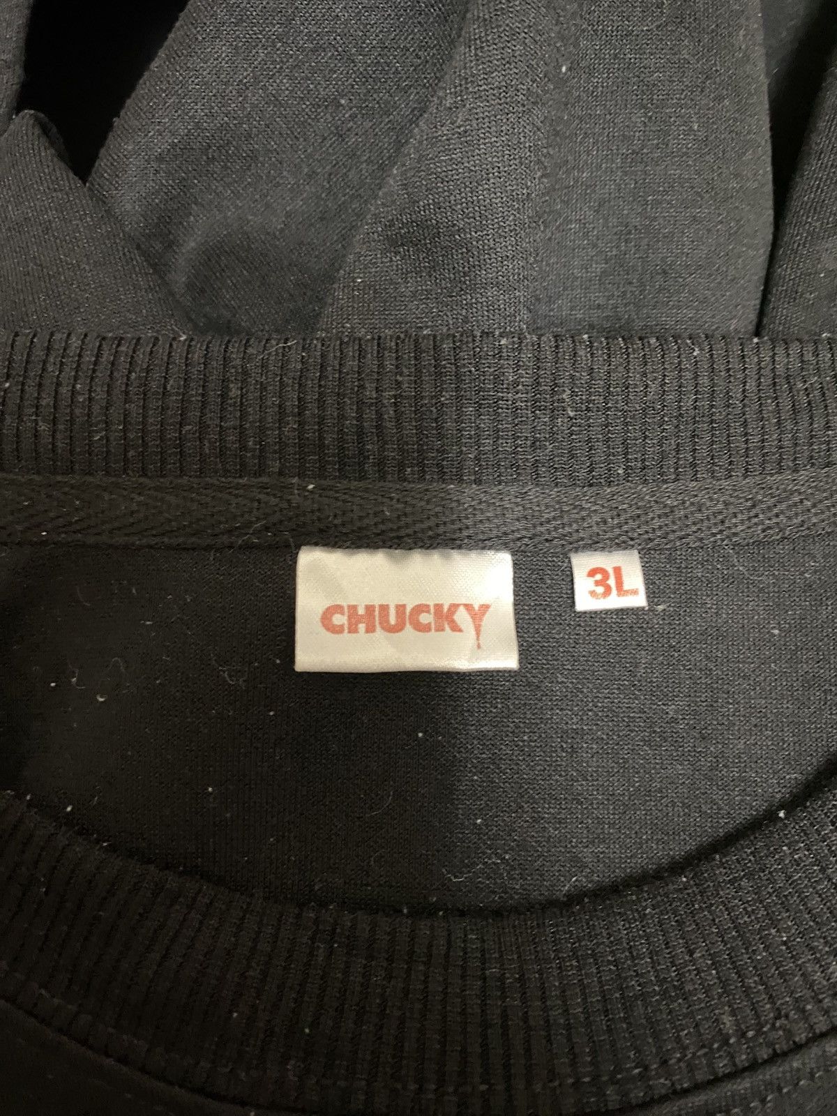 Expert Horror Chucky Sweatshirt Crewneck Tee Black Colour Size US L / EU 52-54 / 3 - 6 Thumbnail