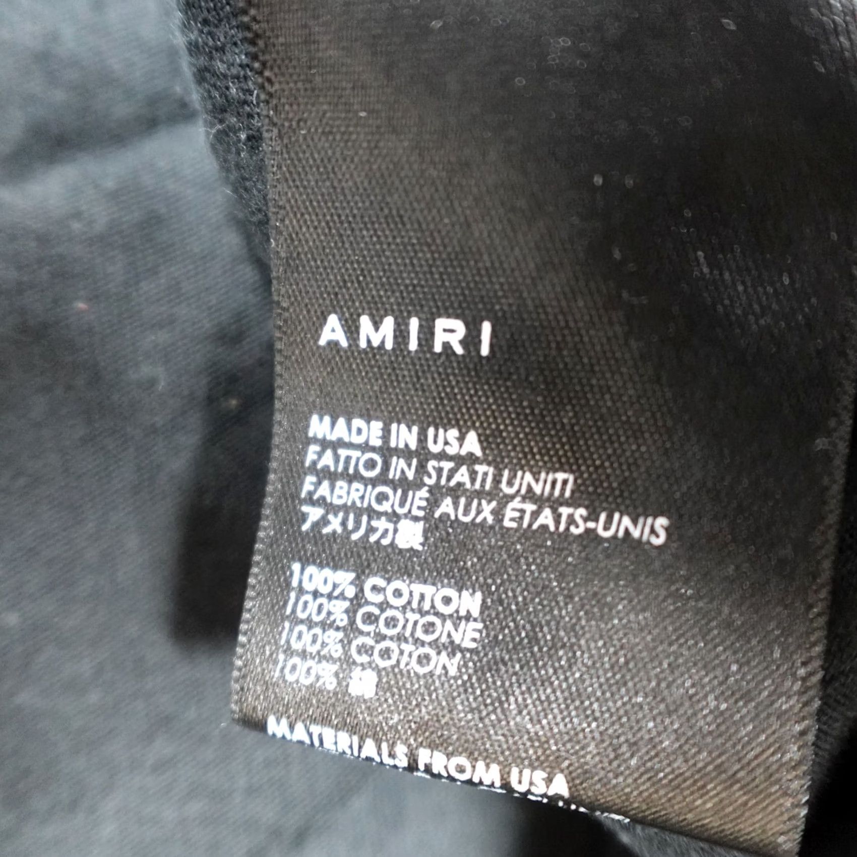 Amiri Amiri Mens Shirt Medium Black Spellout Cotton Made in USA Size US M / EU 48-50 / 2 - 4 Thumbnail