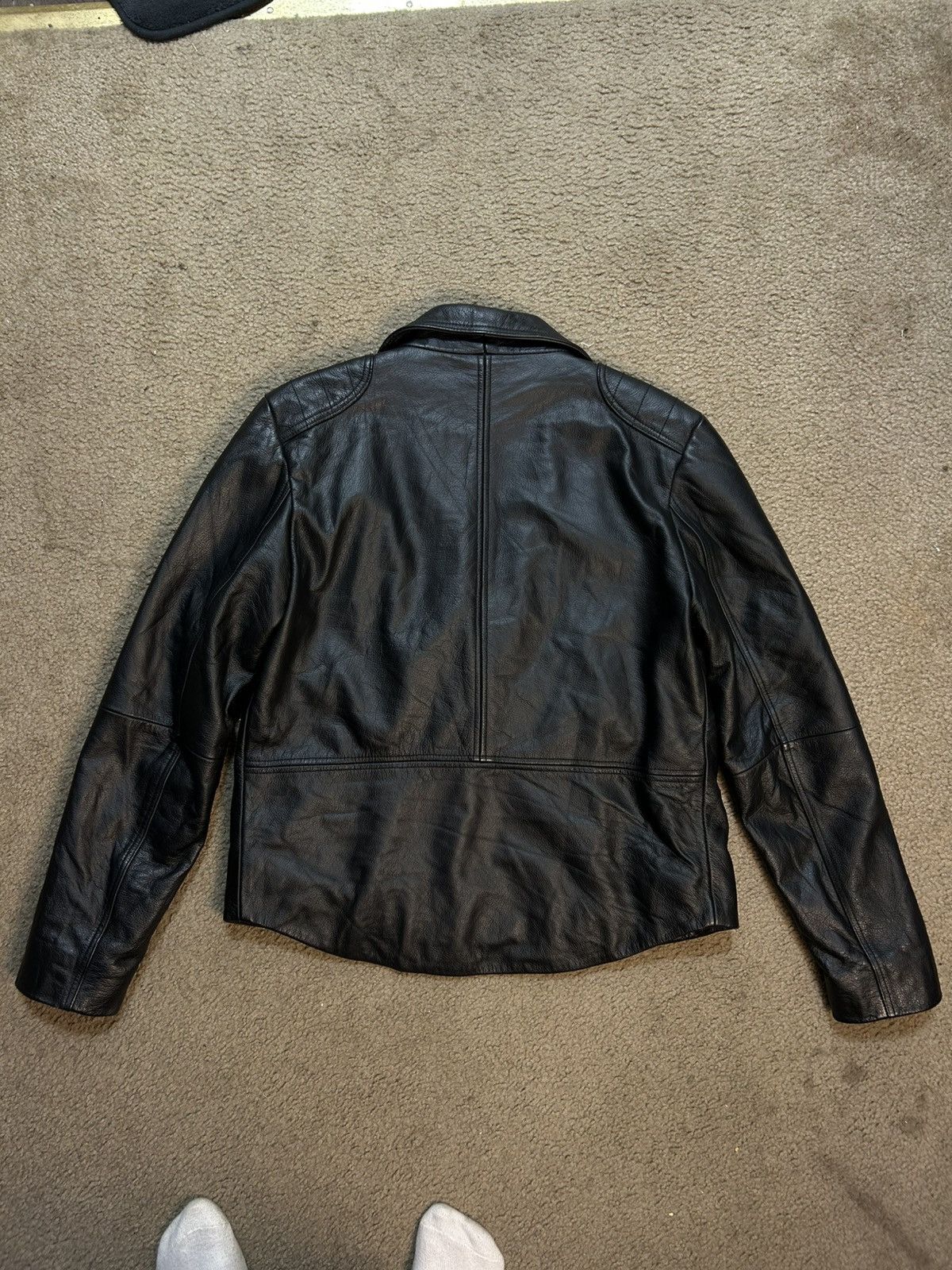 Other Black leather biker jacket Size US L / EU 52-54 / 3 - 2 Thumbnail