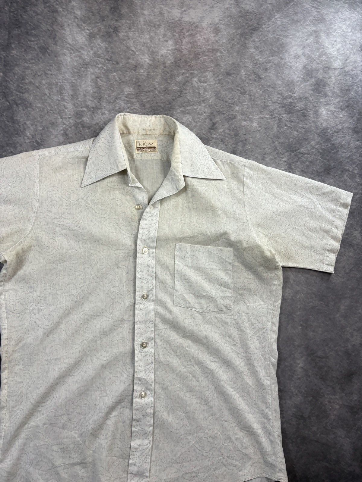 Vintage 1970s MGM Collection Vintage Shortsleeve Shirt Paisely Size US S / EU 44-46 / 1 - 7 Thumbnail