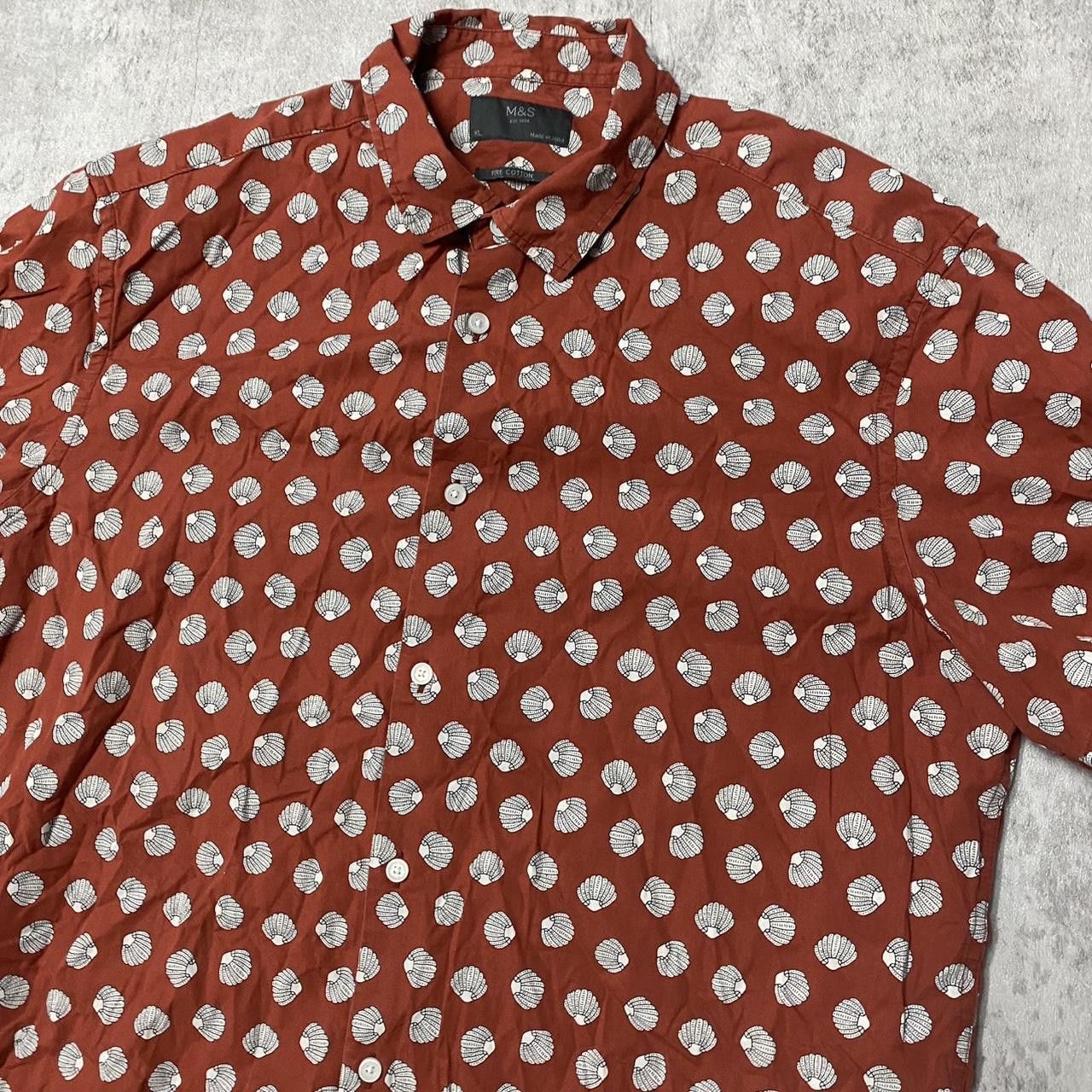 Other Burgundy and white polka dot button-up shirt #polkadot Size US XL / EU 56 / 4 - 2 Thumbnail