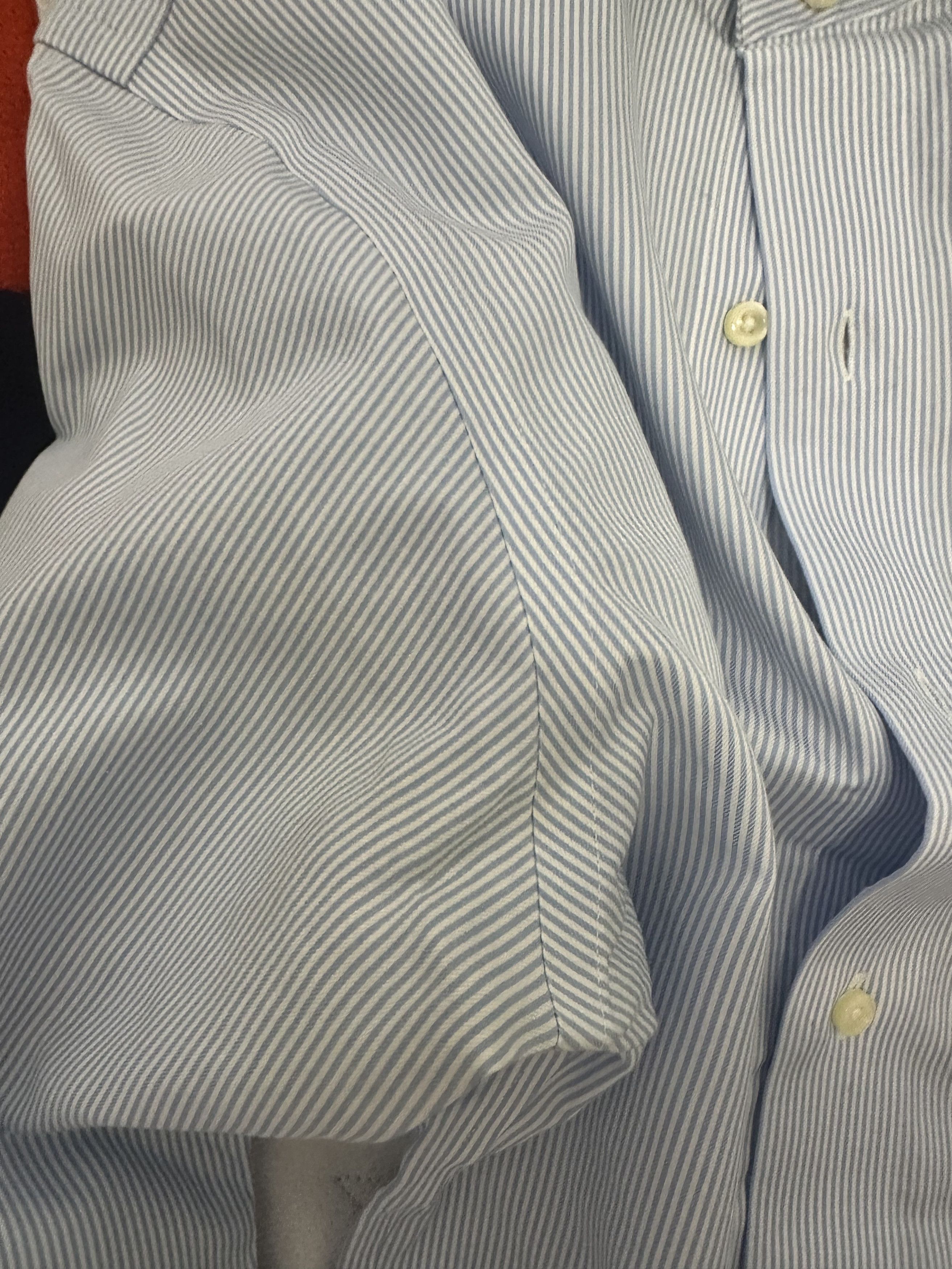 Brooks Brothers Supima Pinstripe Cutaway Collar Non-Iron (14.5/33) Size US S / EU 44-46 / 1 - 5 Thumbnail