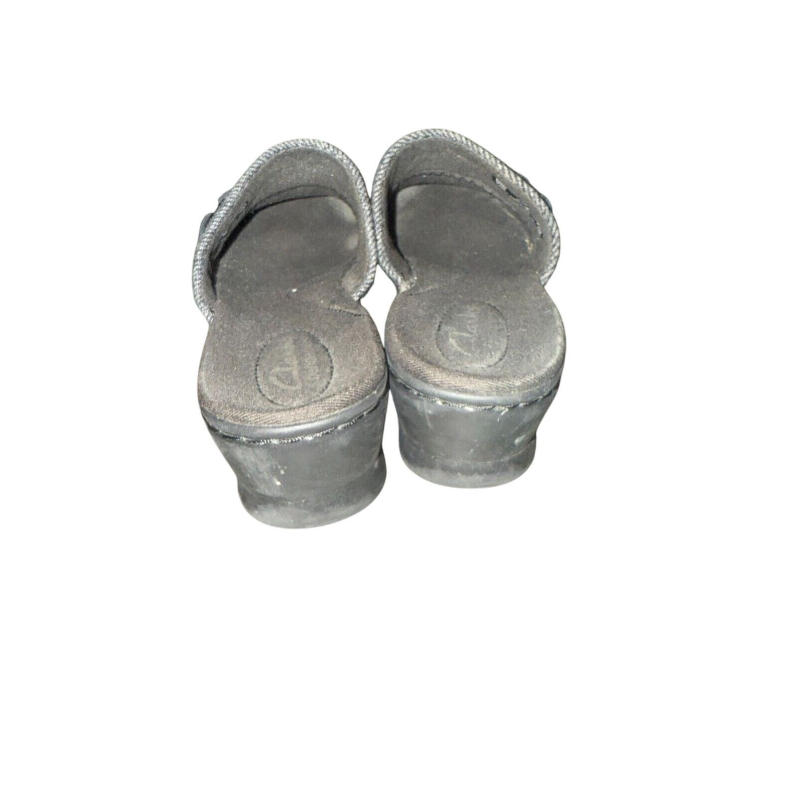 Clarks Clark's Bendables Black Leather Mules Women's Size 7M Size US 7 / IT 37 - 6 Thumbnail