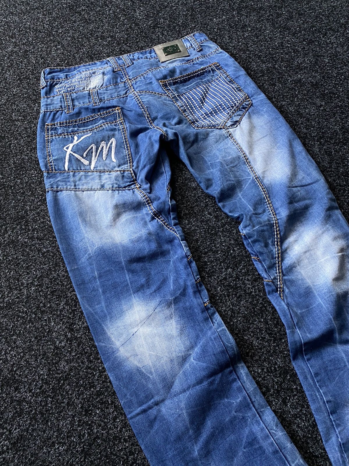 Japanese Brand × Rock Revival Y2K Kosmo Lupo Denim Jeans Blue Multipockets Rare Size 34 Size US 34 / EU 50 - 12 Thumbnail