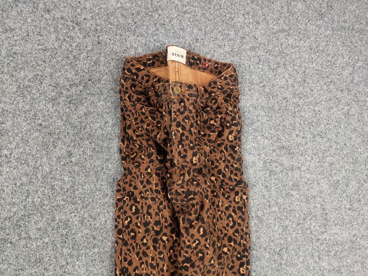 Sezane Sezane France Design Art Leopard brown Denim Ankle Jeans Size 27" / US 4 / IT 40 - 4 Thumbnail