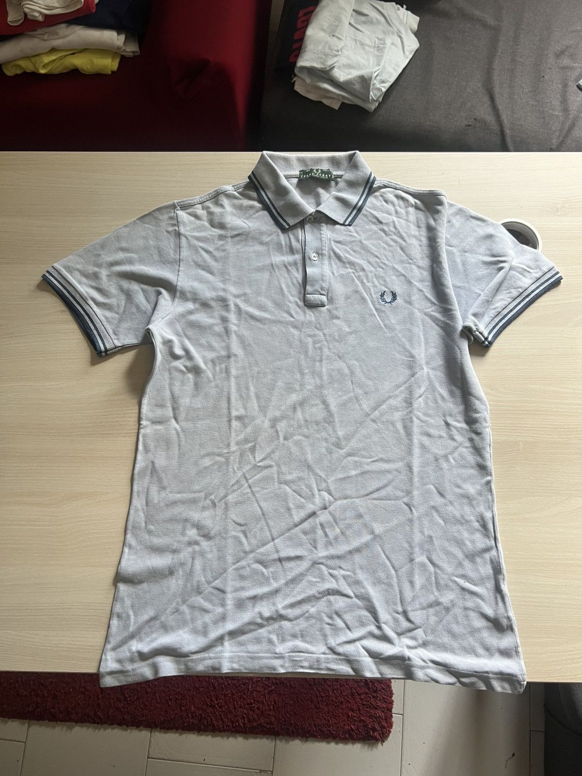 Fred Perry Fred Perry Polo – Grey / XL Oversized Fit – Great Condition Size US XL / EU 56 / 4 - 1 Thumbnail