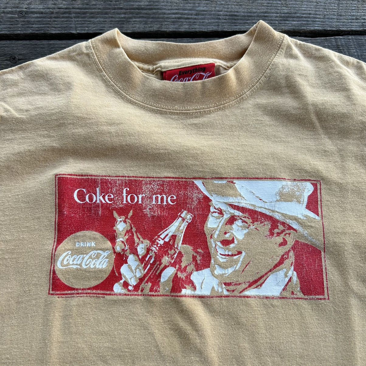 Coca Cola Vintage Coca Cola Coke Soda Drink Cowboy Promo T Shirt Size US M / EU 48-50 / 2 - 6 Thumbnail