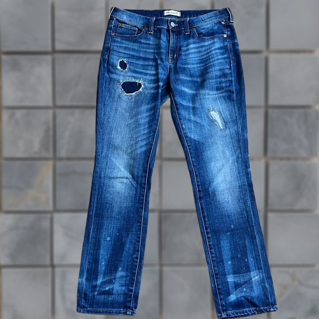 Madewell VINTAGE Madewell Jeans Womens 27 Slim Boyjean Blue Denim Mid Rise 32x29 Womens Jeans 27 Blue Denim Slim Boyjean Size 27" / US 4 / IT 40 - 1 Thumbnail