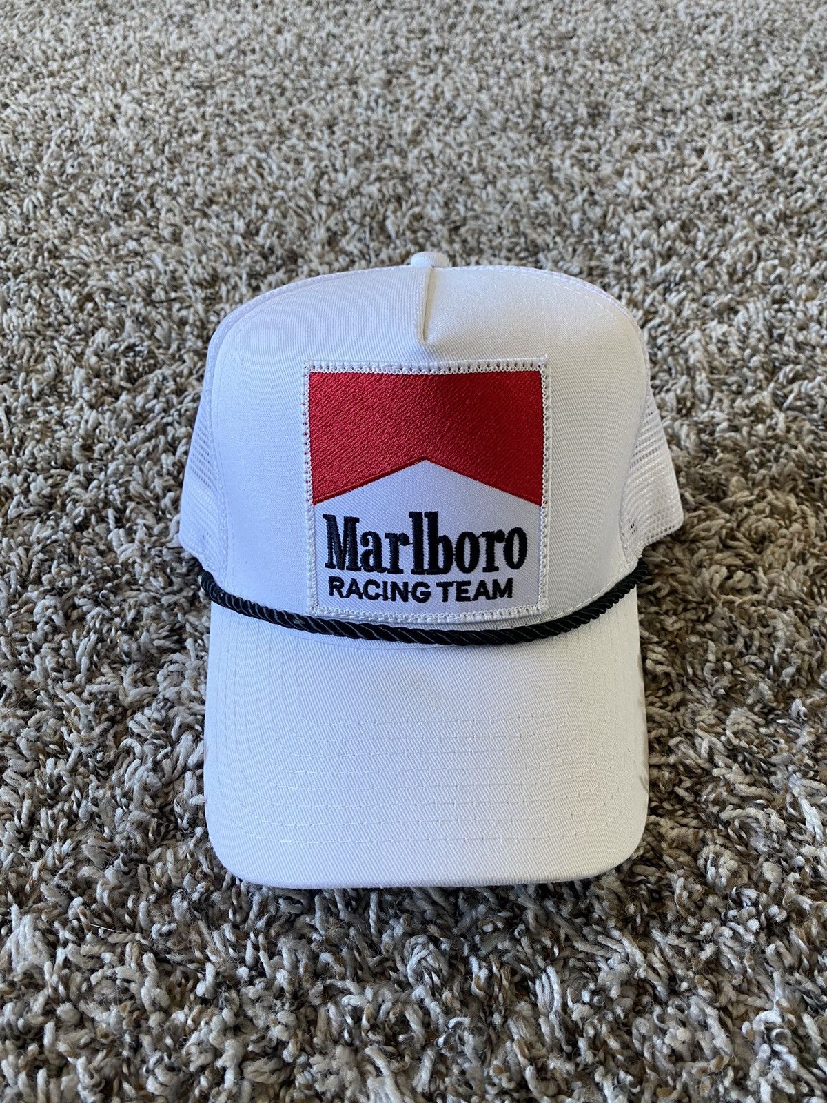 Vintage VINTAGE MARLBORO RACING TRUCKER HAT | Grailed