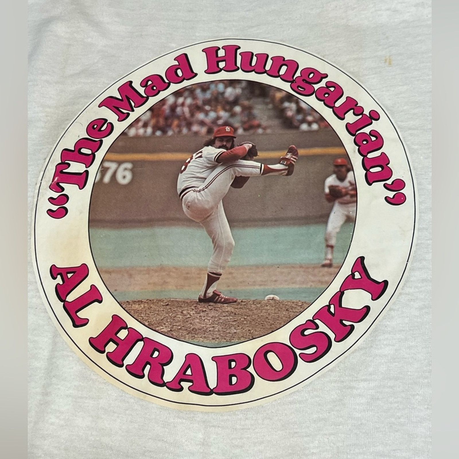 Velva Sheen Vintage 70’s Ringer The Mad Hungarian Al Hrabosky RARE Shirt Size US L / EU 52-54 / 3 - 4 Thumbnail