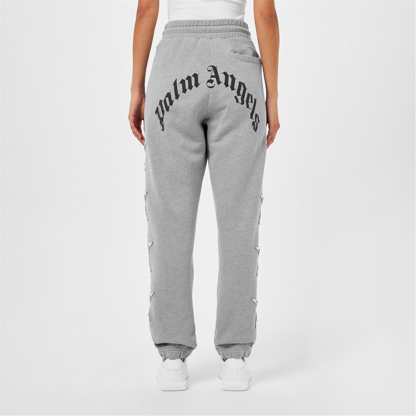 Palm Angels o1g2r1mq0325 Vintage Star Sweatpant in Grey Size 29" - 6 Thumbnail