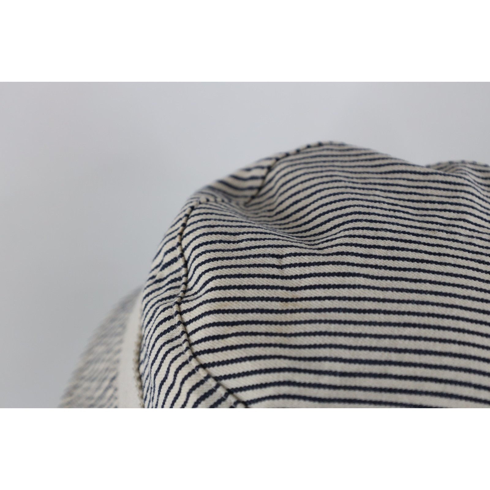 Gap Vintage Gap Suede Trim Hickory Striped Canvas Bucket Hat Size ONE SIZE - 5 Thumbnail
