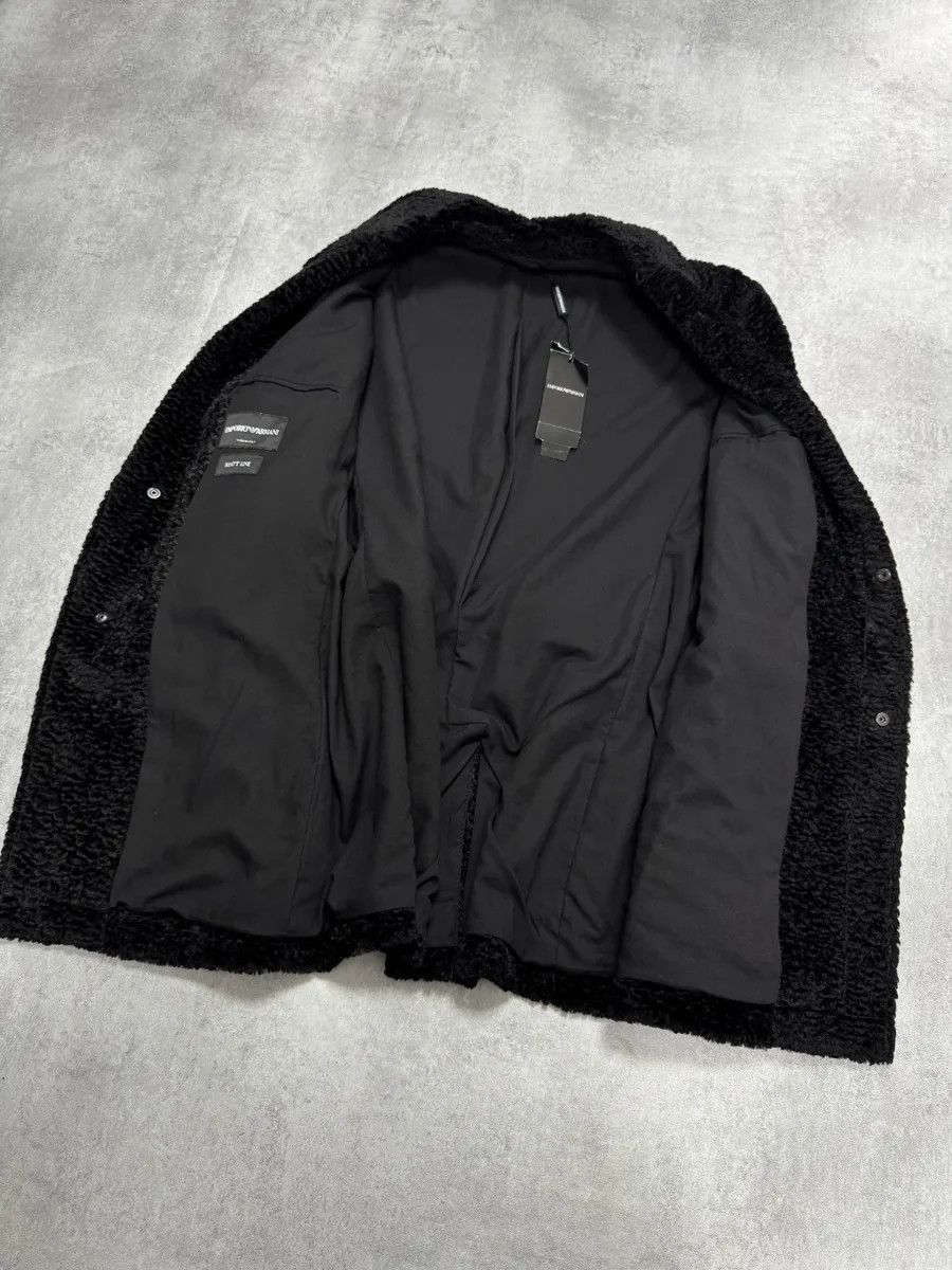 Emporio Armani AW2010 Emporio Armani Faux Fur Horizontal Zip Black Jacket Size US M / EU 48-50 / 2 - 6 Thumbnail