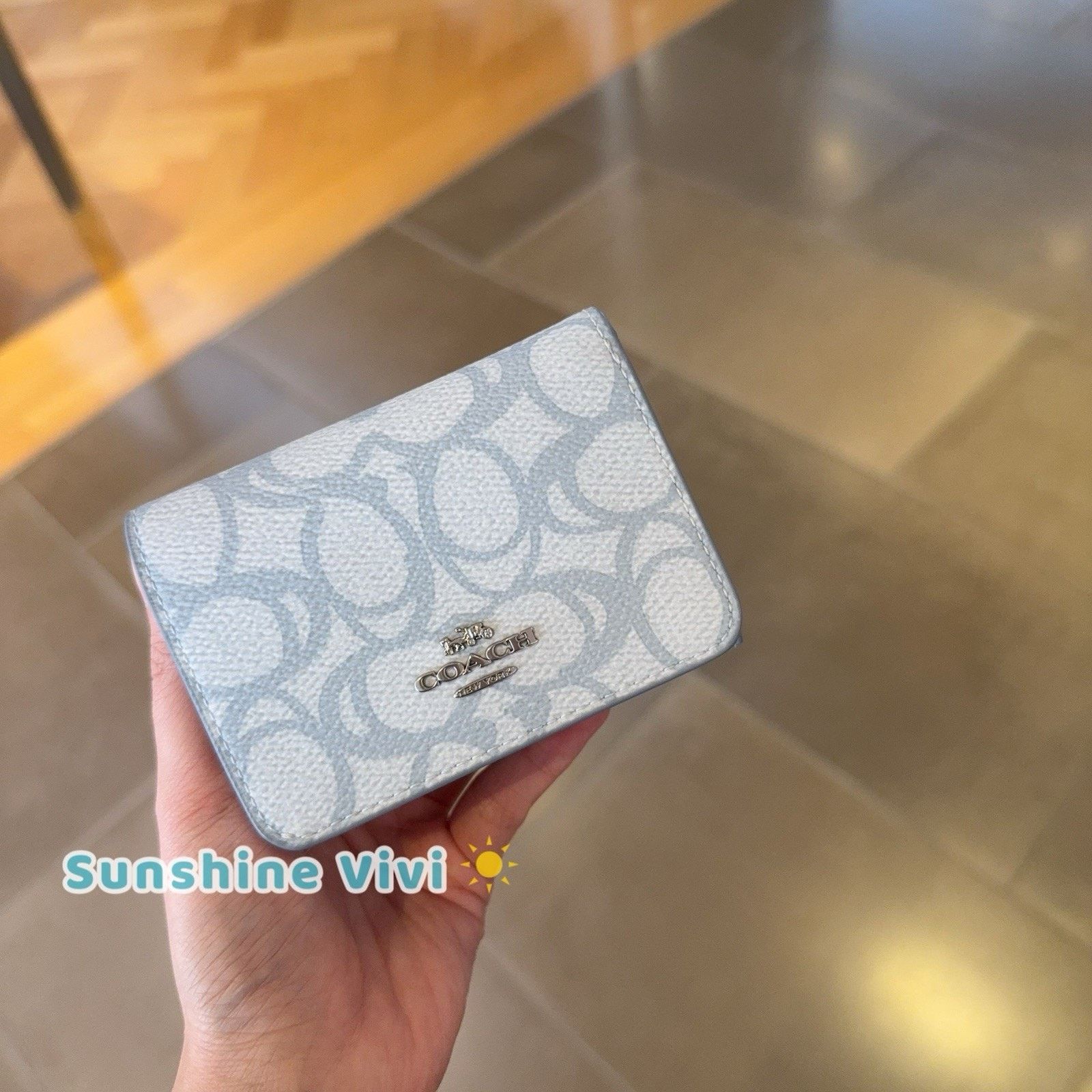Coach NWT Coach Card Holder Wallet Sketch Signature Canvas CZ034 Size ONE SIZE - 1 Thumbnail