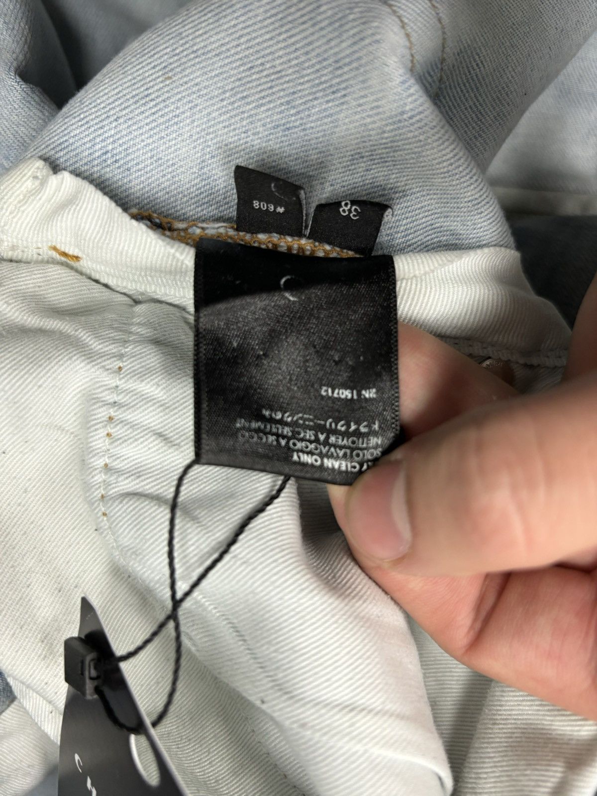 $385 NWT RtA BRYANY SINNERS LT BLUE MID RISE SKINNY JEANS 38