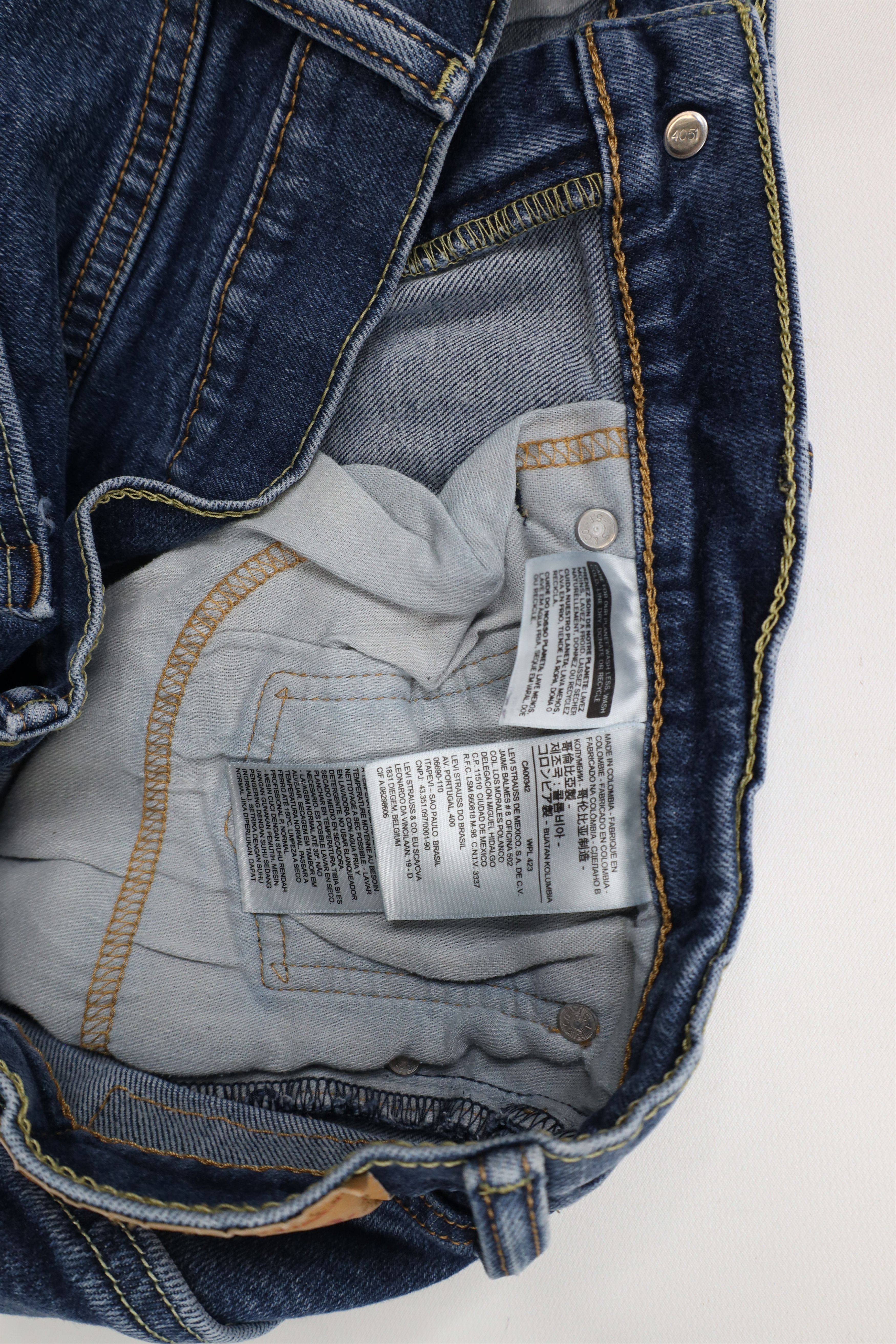 Levi's × Vintage Vintage Y2K Levis 514 Stretch Straight Leg Denim Jeans Blue Size US 36 / EU 52 - 7 Thumbnail