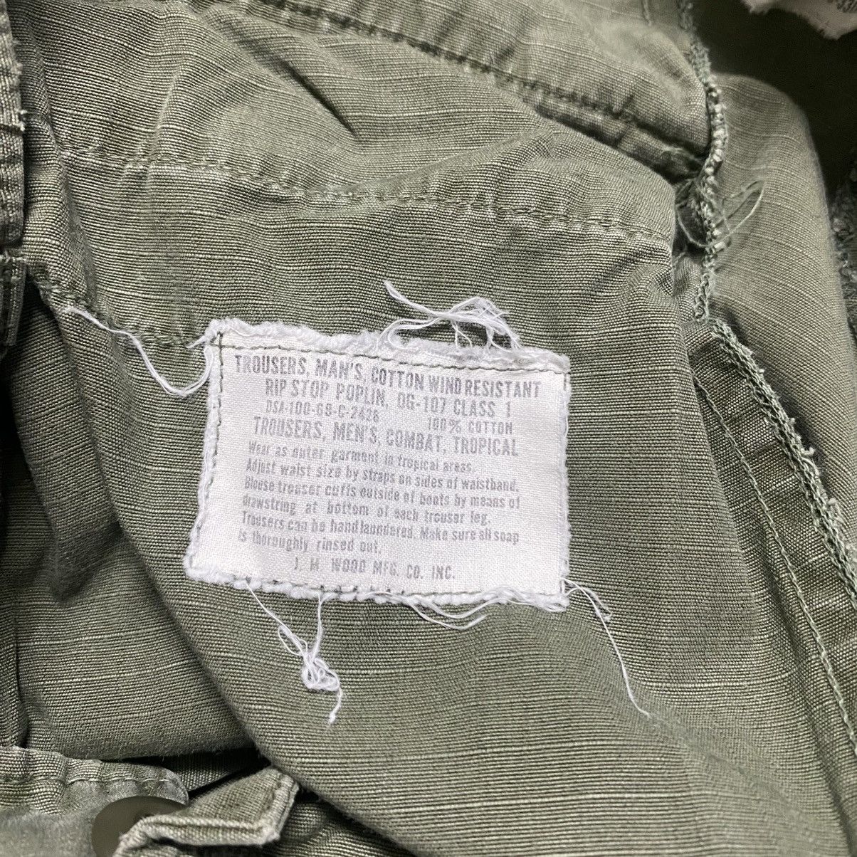 Vintage Vintage 60s Vietnam War Ripstop Poplin Trouser OG-107 Size US 30 / EU 46 - 21 Thumbnail
