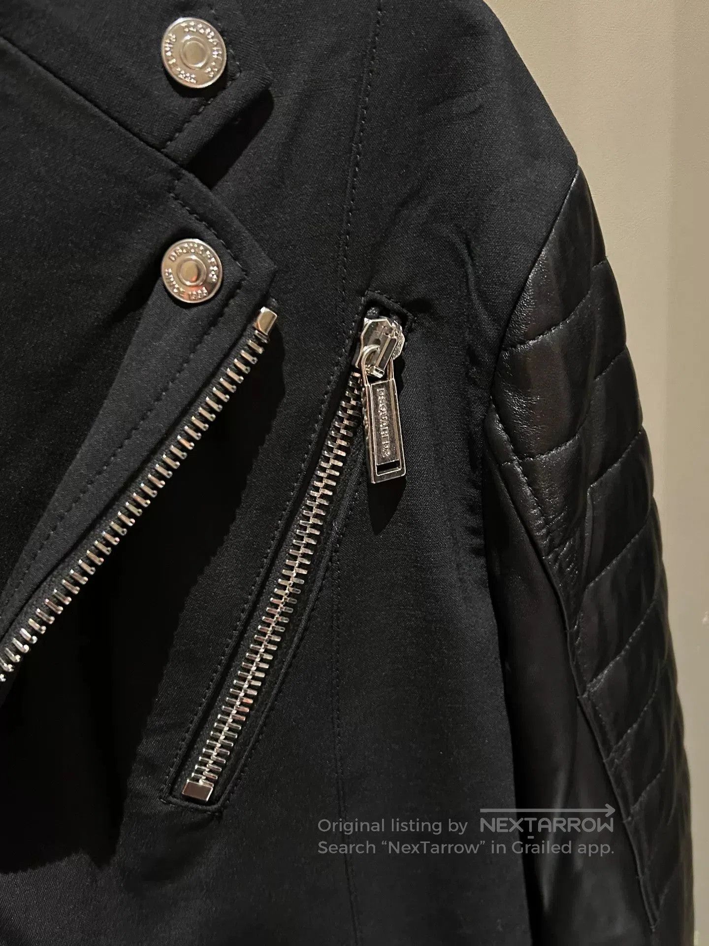 Dsquared2 DSQUARED2 Men's Leather Coat. Size US S / EU 44-46 / 1 - 4 Thumbnail