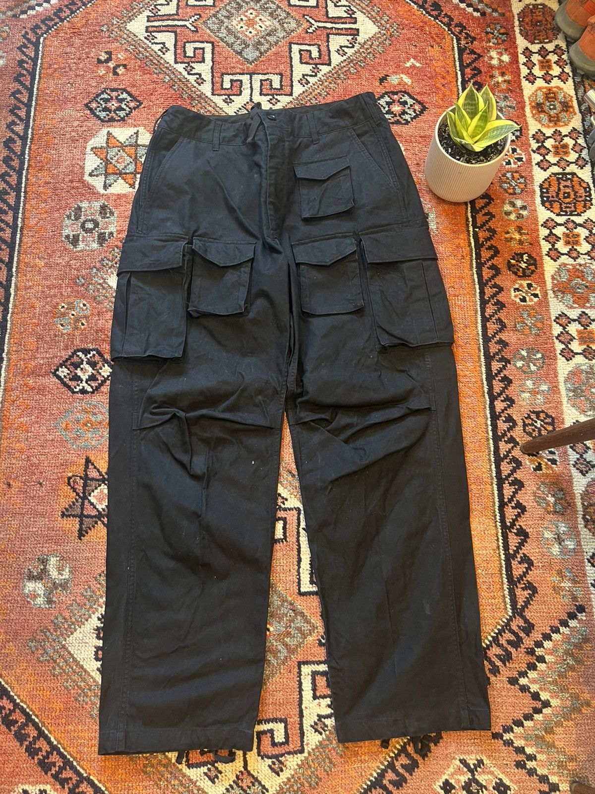 Engineered Garments FWK Balloon Pant (Black Big Plaid Worsted Wool