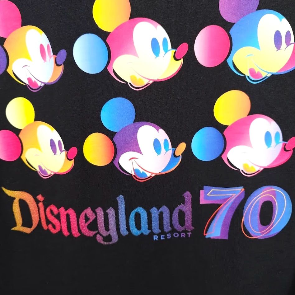 Disney Disneyland T Shirt Mens XL Black 70th Anniversary Mickey Mouse Ringer Tee Size US XL / EU 56 / 4 - 4 Thumbnail