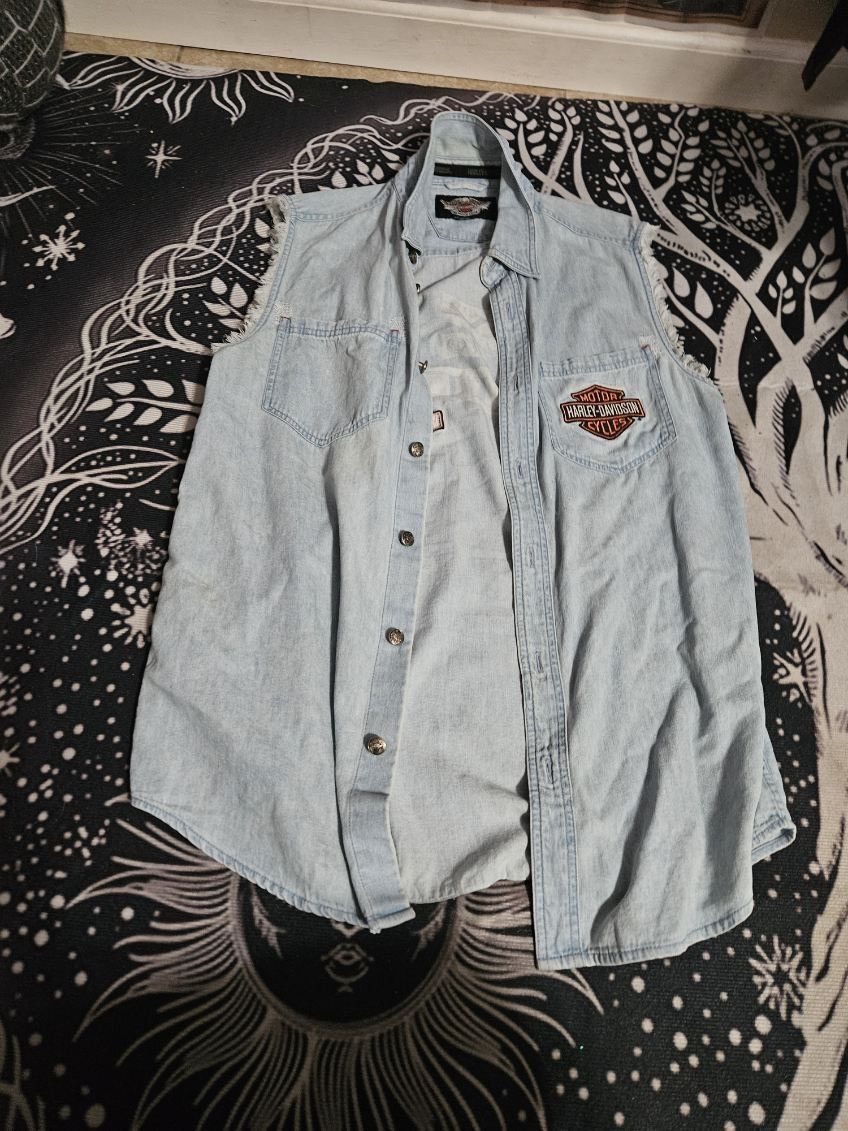 Harley Davidson Harley Davidson Live To Ride Denim Jacket Size US L / EU 52-54 / 3 - 1 Thumbnail