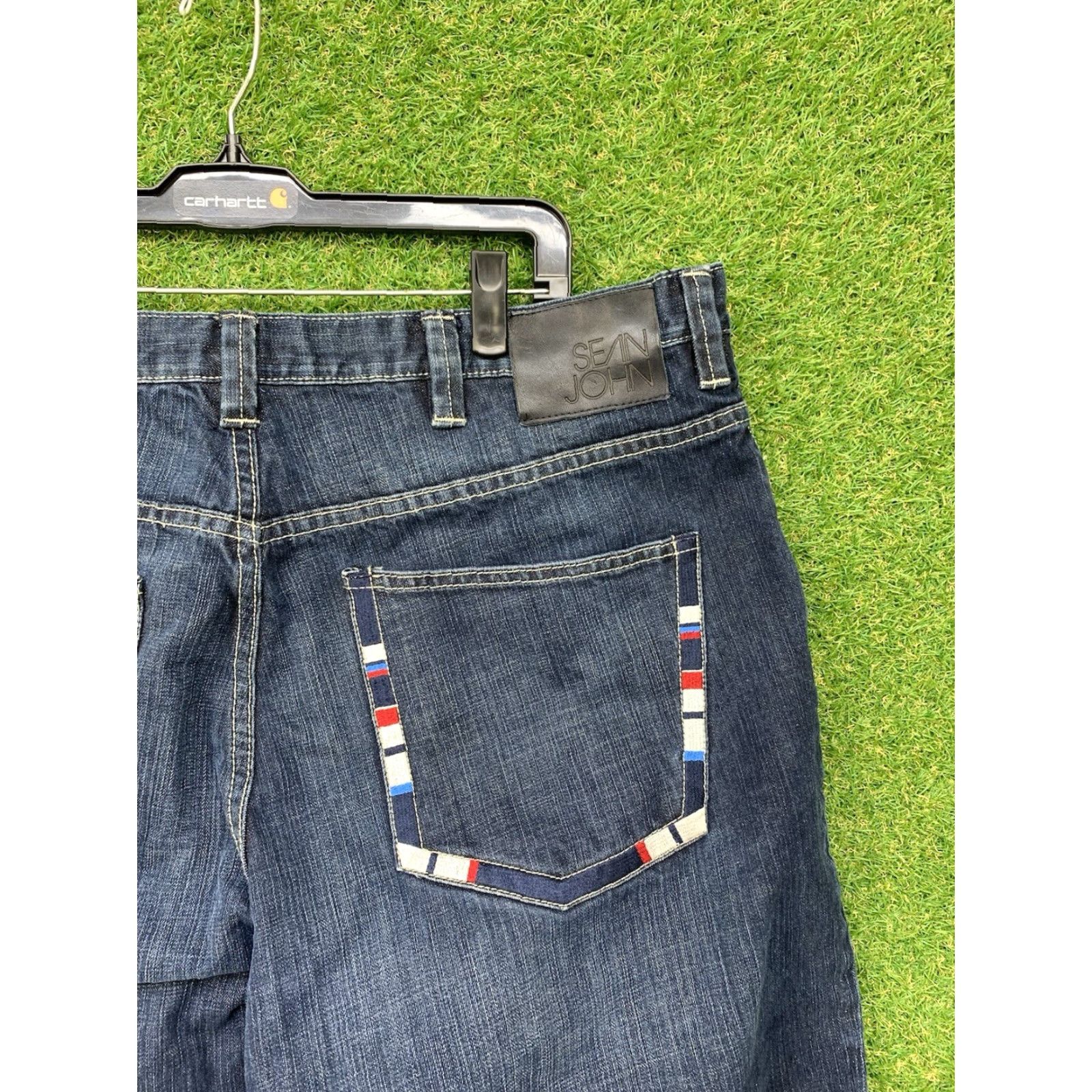 Sean John VINTAGE Sean John Jeans Mens 38 Wide-Leg Denim Baggy Casual 90s Grunge Cyber Hip Hop Size US 38 / EU 54 - 3 Thumbnail