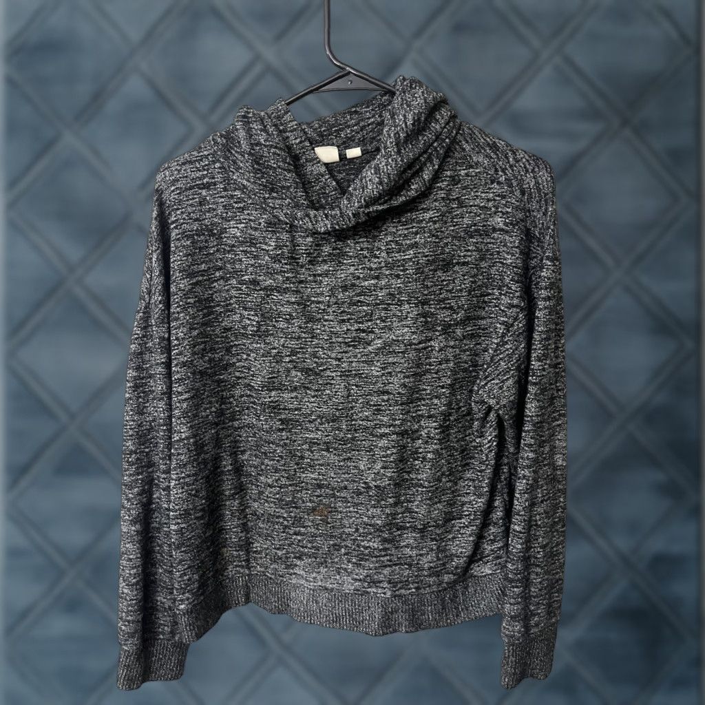 Gap Gap Women Black Pullover Hoodie Medium Solid Cotton Blend Size M / US 6-8 / IT 42-44 - 1 Thumbnail