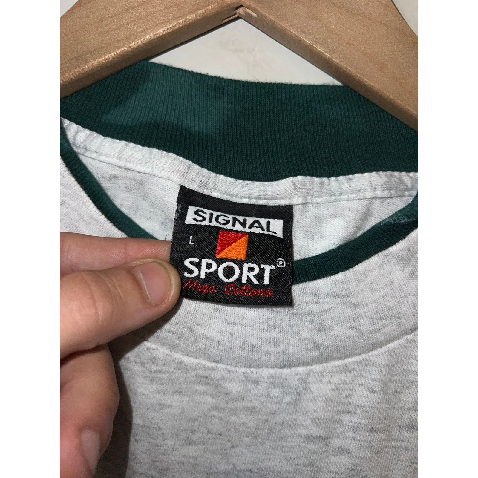 Signal Sport Vintage Las Vegas Gray Shirt Nevada Tee VTG 90s Stained L Size US L / EU 52-54 / 3 - 9 Thumbnail