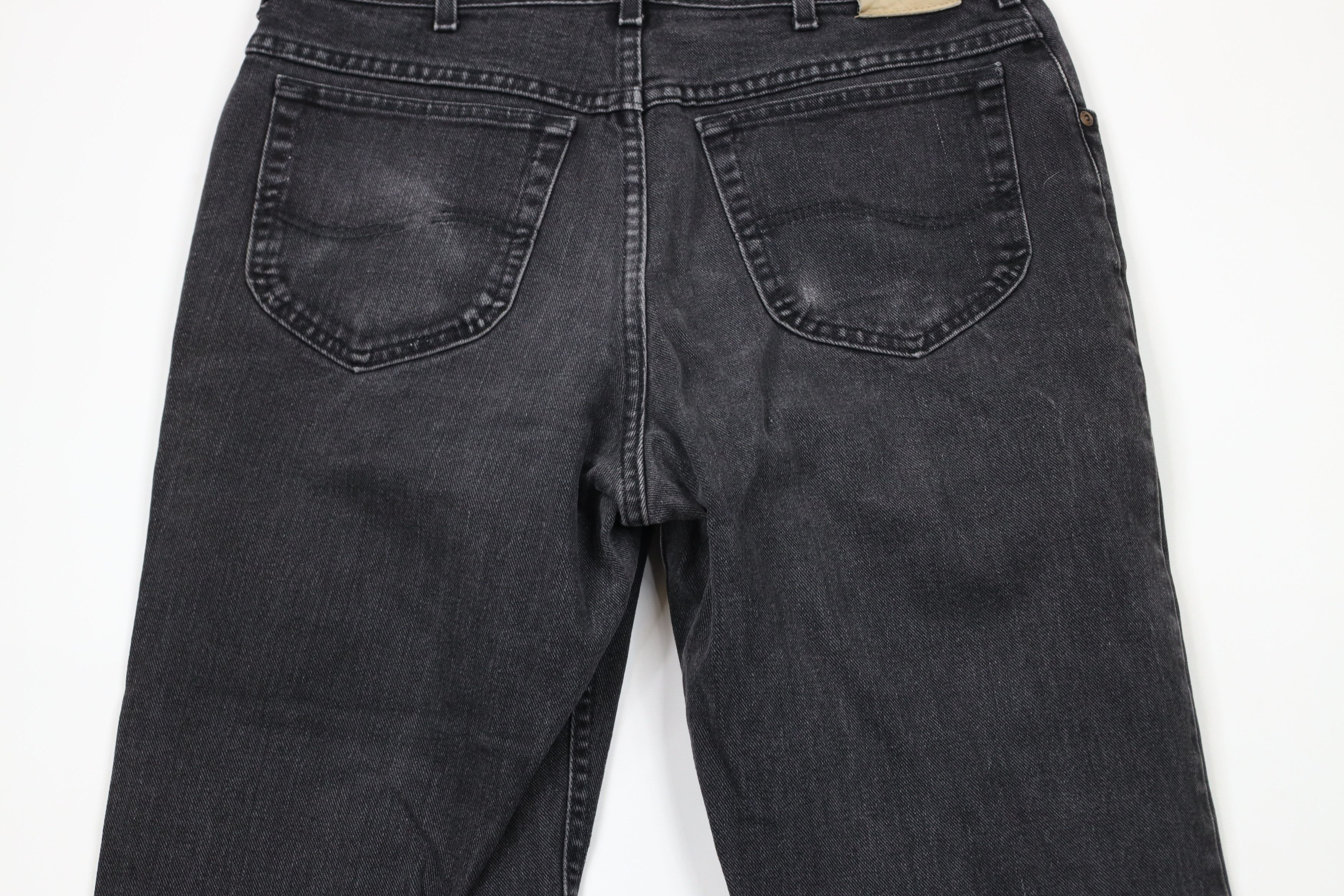 Lee × Vintage Vintage 90s Lee Straight Leg Denim Jeans Black Cotton Size US 34 / EU 50 - 12 Thumbnail
