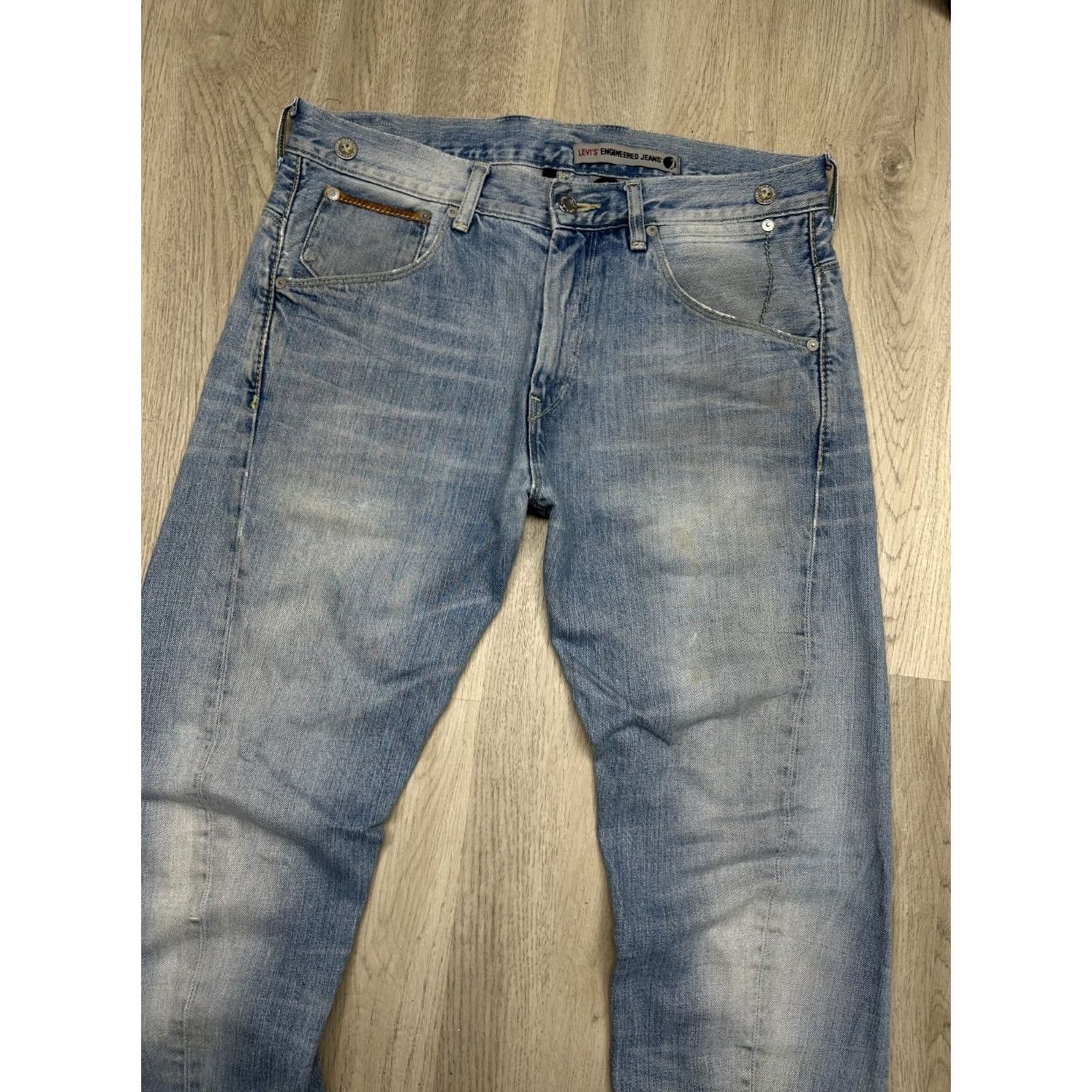 Levi's Levi's Engineered Mens Denim Jeans Regular Size 32 Blue Cotton Denim Straight Inseam 32 in 32 in 82 cm 43 cm Waist Size US 32 / EU 48 - 7 Thumbnail