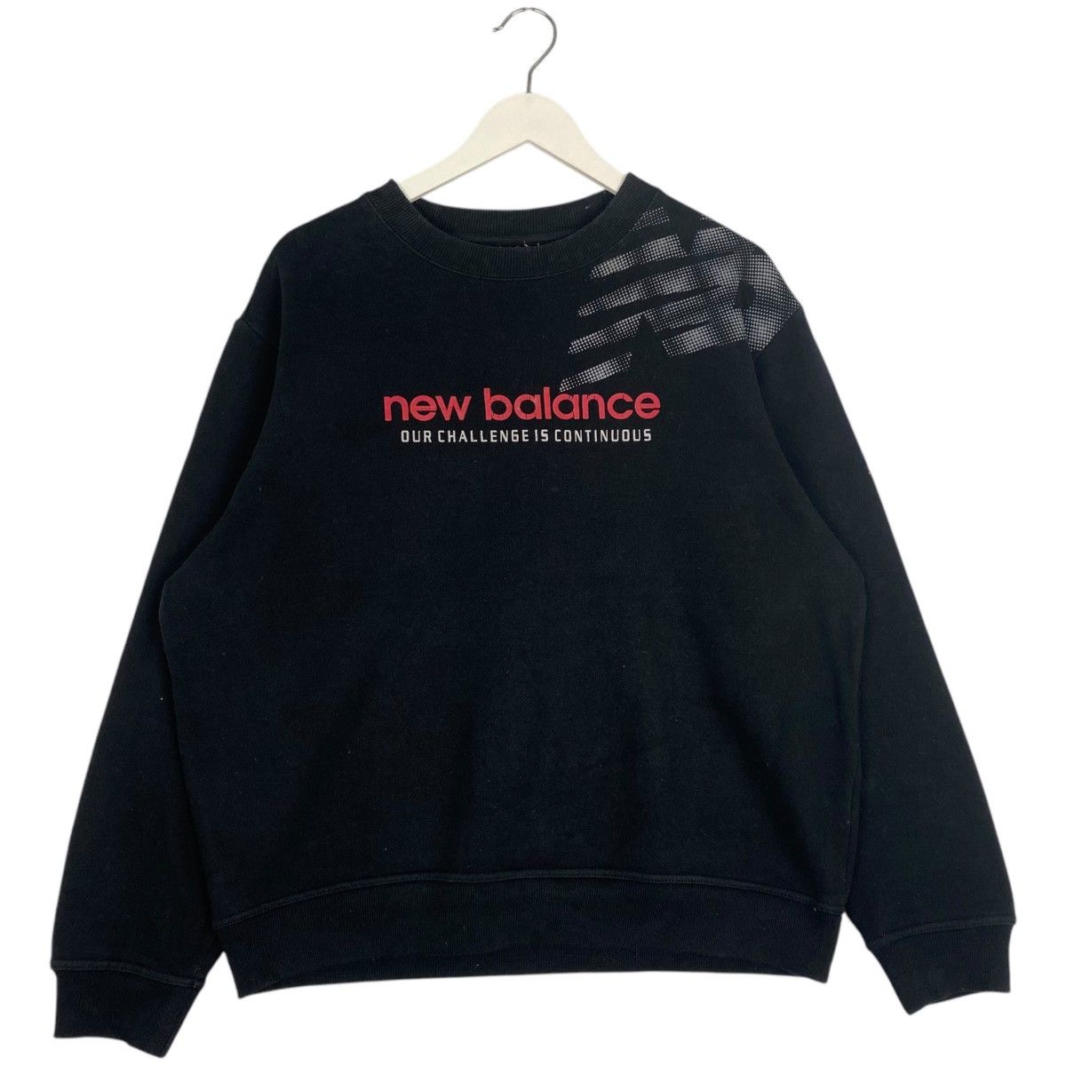 Vintage Vintage New Balance Crewneck Sweatshirt Black Size US L / EU 52-54 / 3 - 1 Thumbnail
