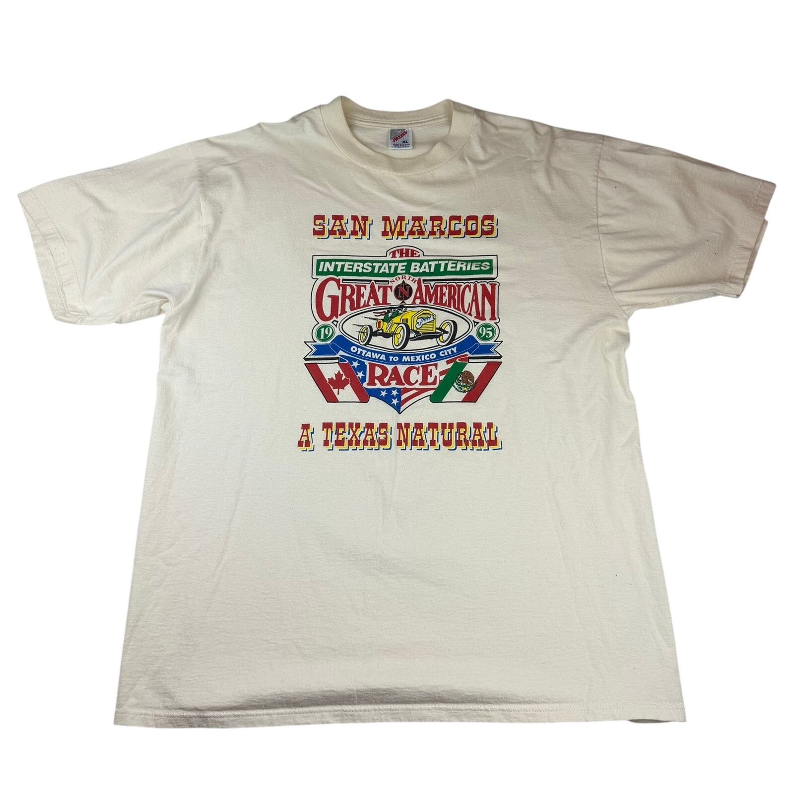 Jerzees Jerzees XL 1995 Interstate Batteries Great American Race Tee Size US XL / EU 56 / 4 - 1 Thumbnail
