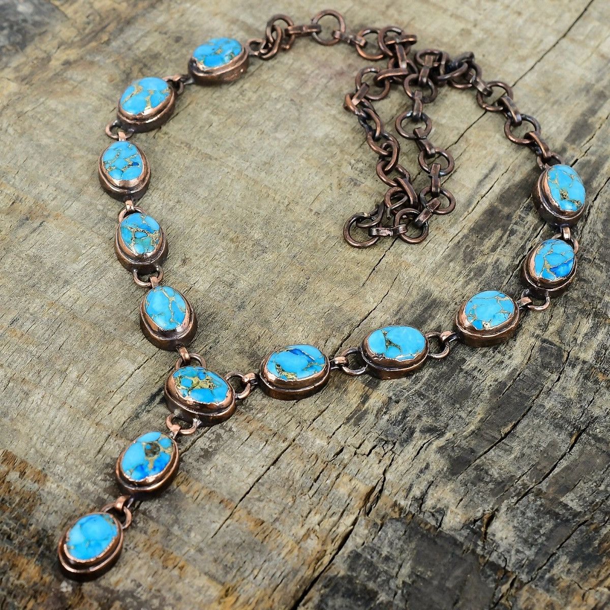 Other Blue Turquoise Gemstone Electroformed Anniversary Size ONE SIZE - 2 Thumbnail