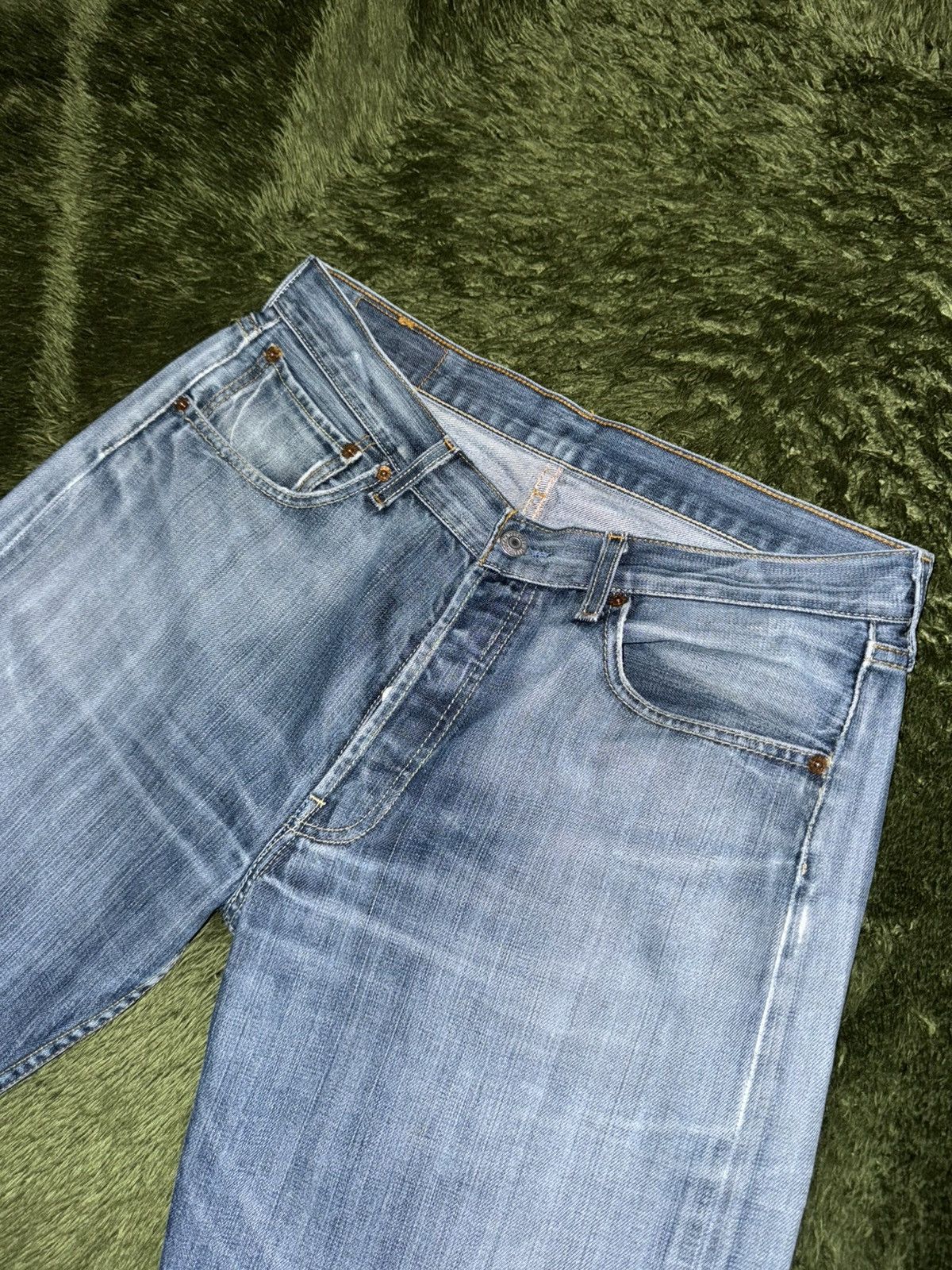 Levi's [W33/L32] Levi’s 501 Eu Release Cut-Off Vintage Wash Denim Size US 33 - 2 Thumbnail